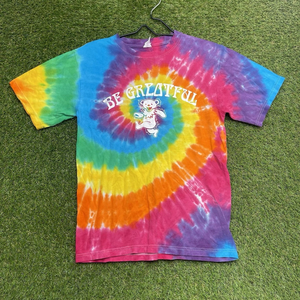 2007 Grateful Dead Shirt Mens Small TieDye Colorful Bear Band Sigma Delta Tau